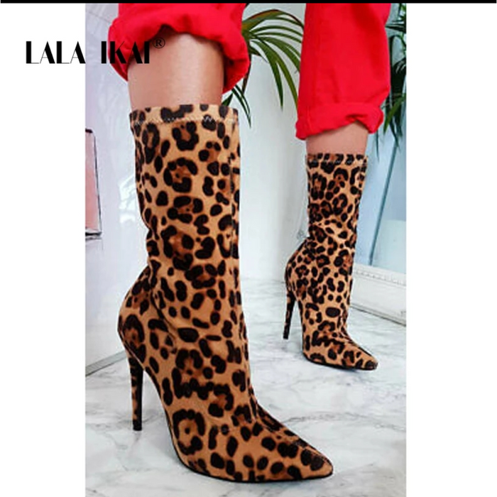 Leopard print boots - YELLOW SUB TRADING 