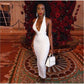 Halter Neck Backless Dress