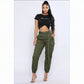 High Waisted Cargo Pants