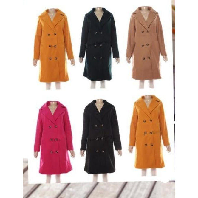 Turn-Down Collar Coat