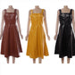 Faux Lather Dress