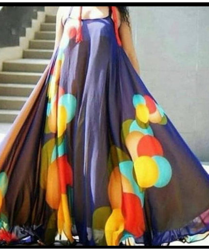 Sleeveless Floral Maxi Dress 