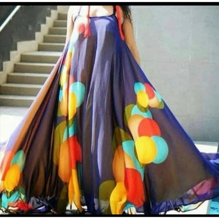 Sleeveless Floral Maxi Dress 