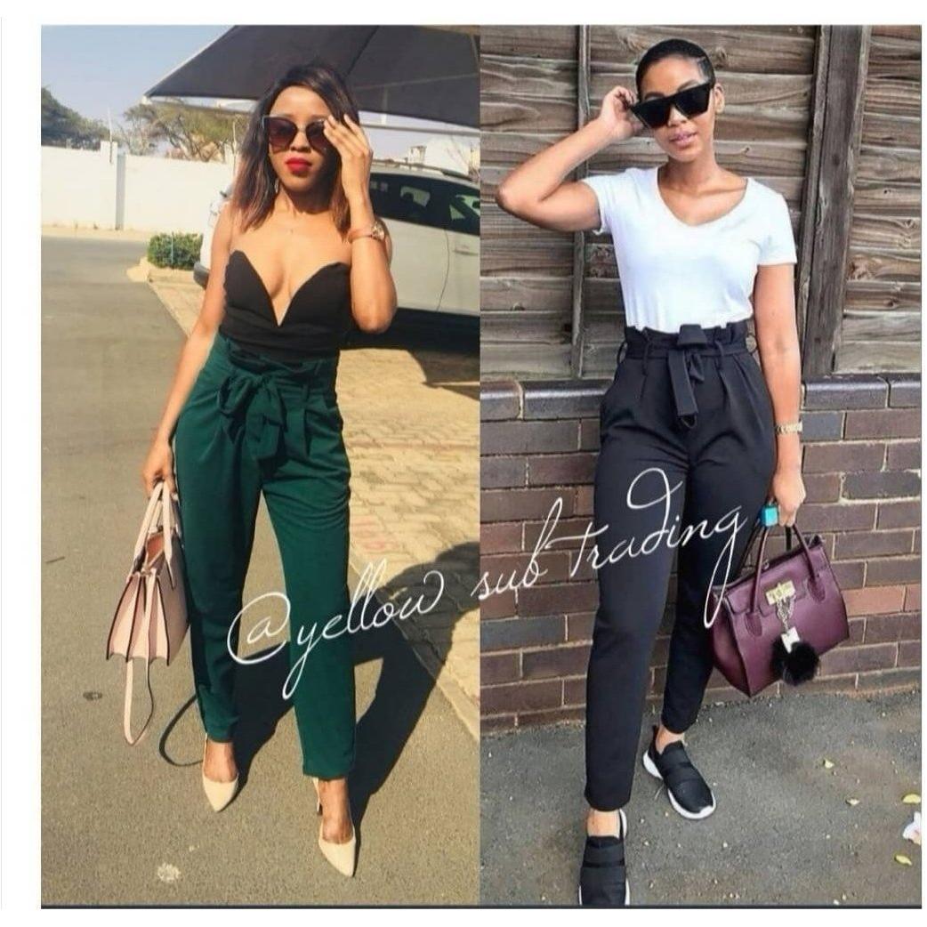 Belted High Waisted Pant 