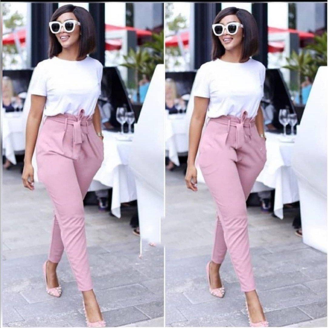Belted High Waisted Pant 