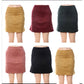 Suede Mini Skirt 