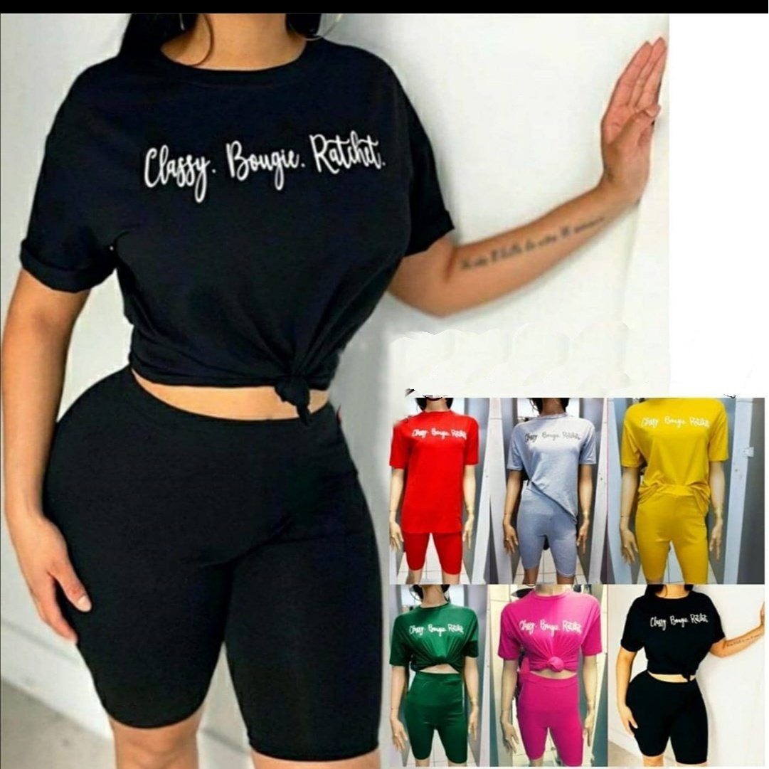 Letter Print Twin set