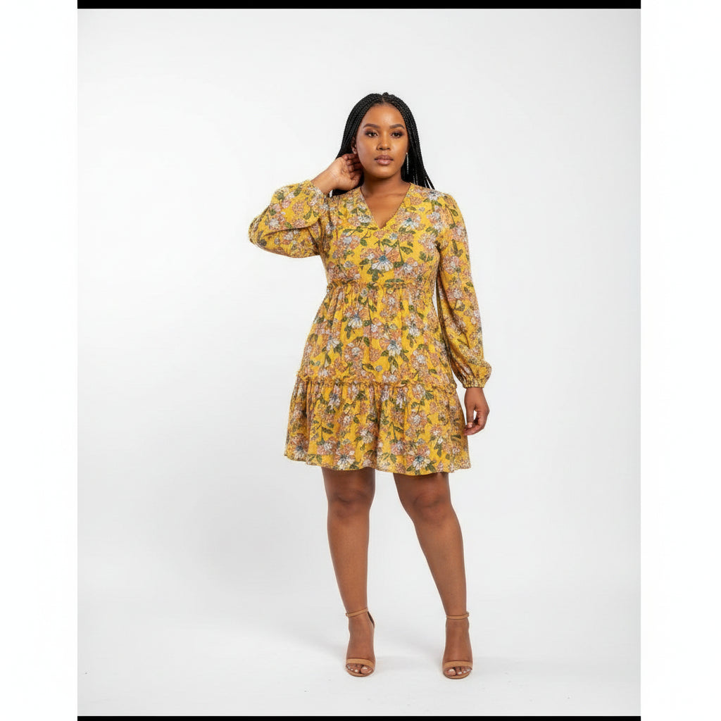 Floral Print Vintage Dress 