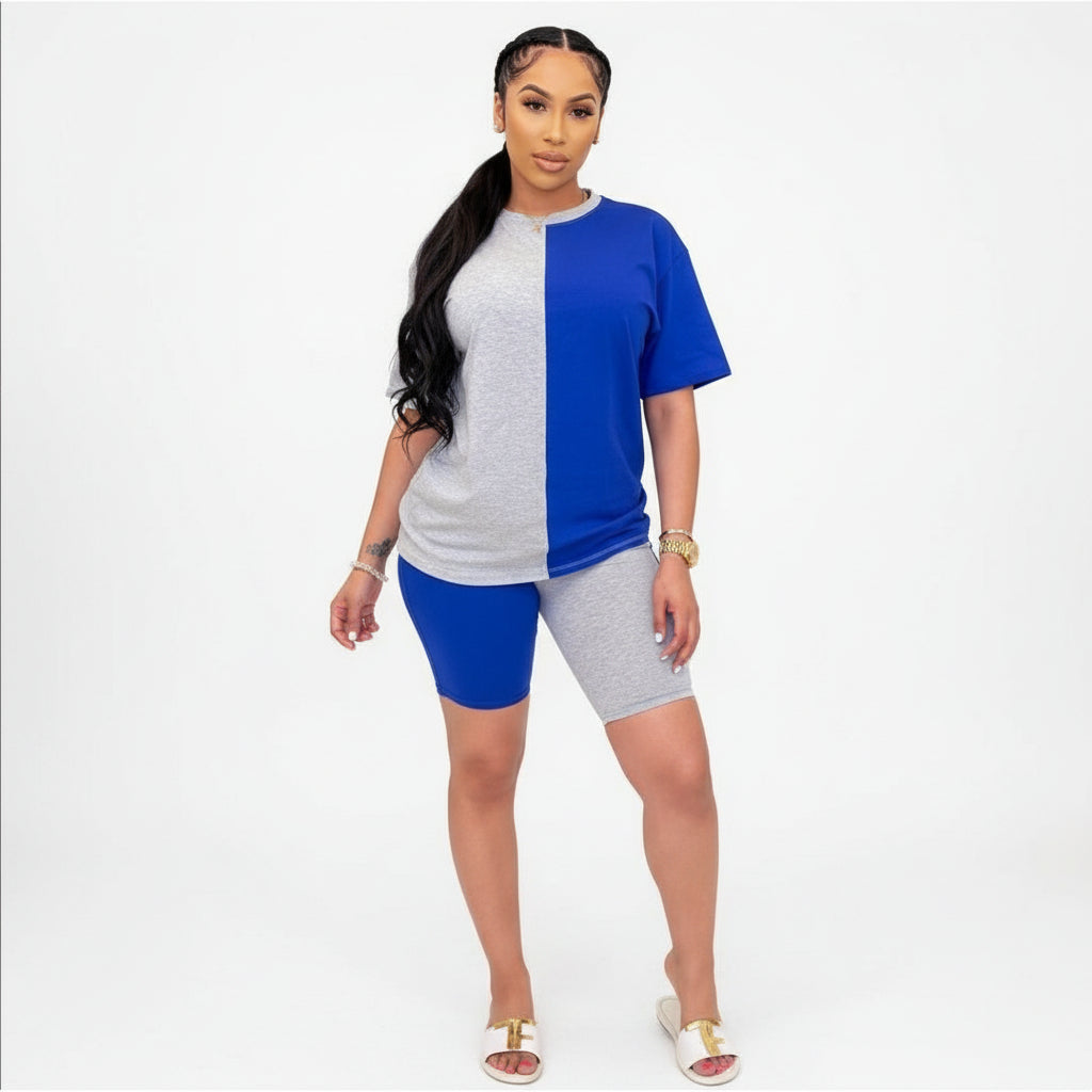 Patchwork Two Pieces Set