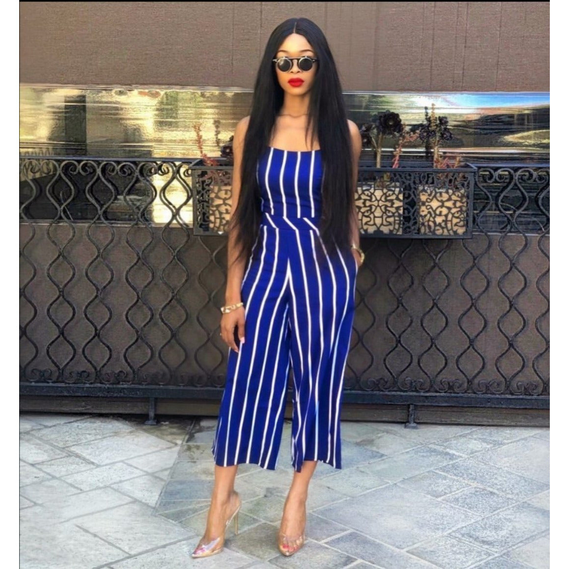 Striped Jumpsuit 
