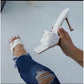 Weave Mules Heels Slippers 