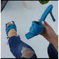 Weave Mules Heels Slippers 