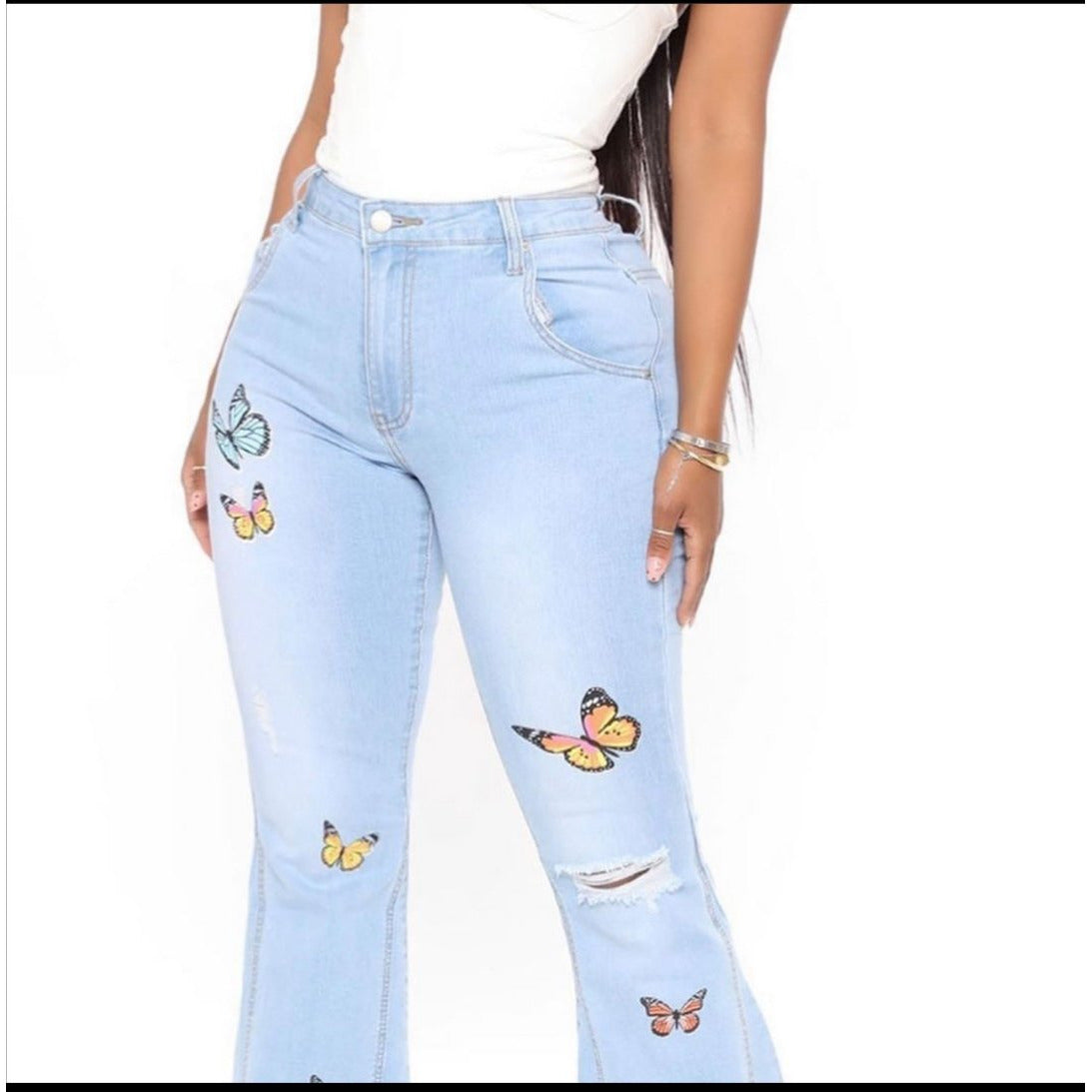 Butterfly Print Palaza Pants