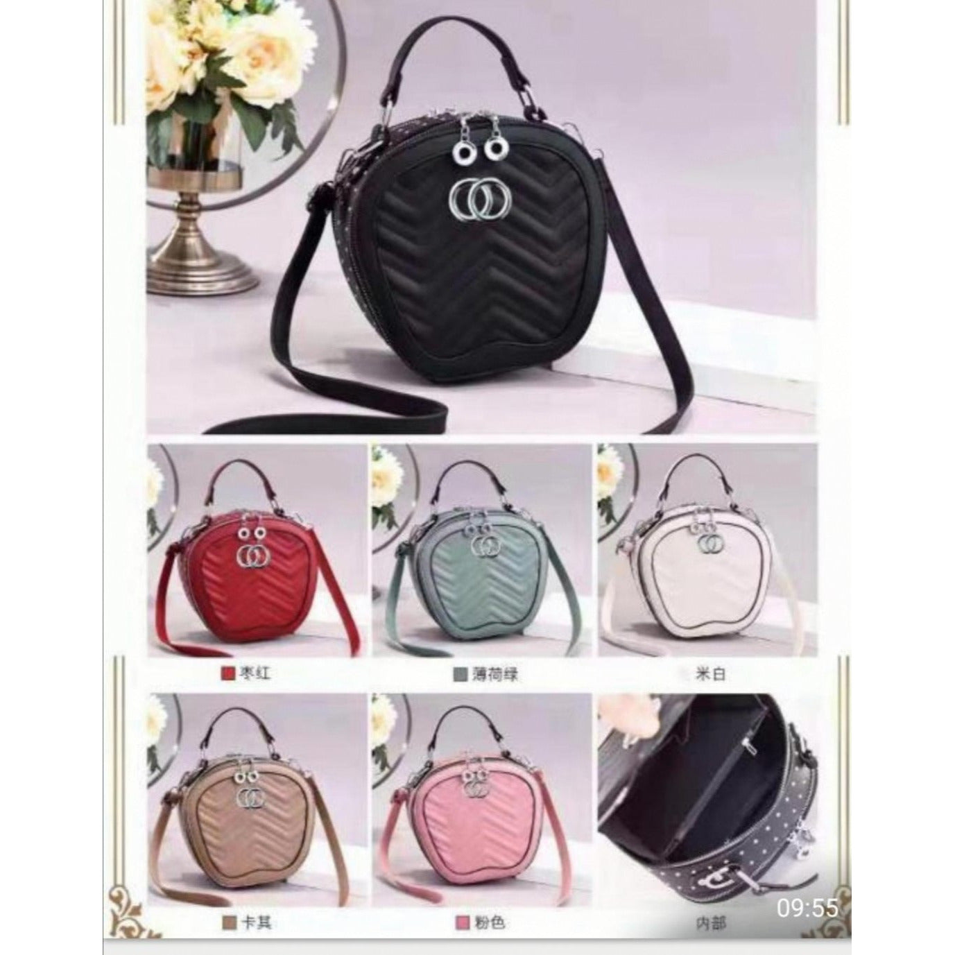 Mini PU Leather Round Bags