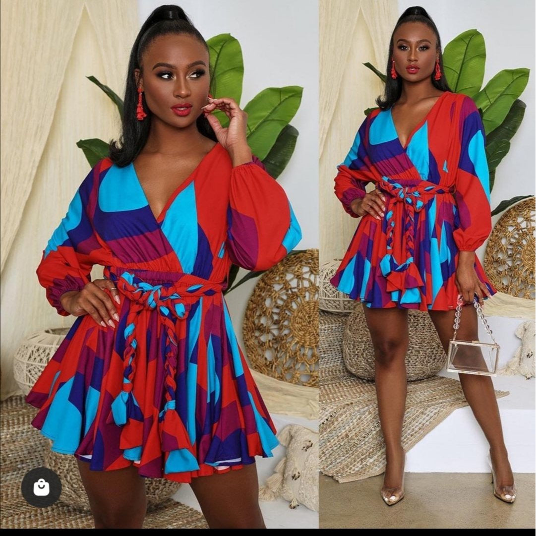 Colorful Mini Dress
