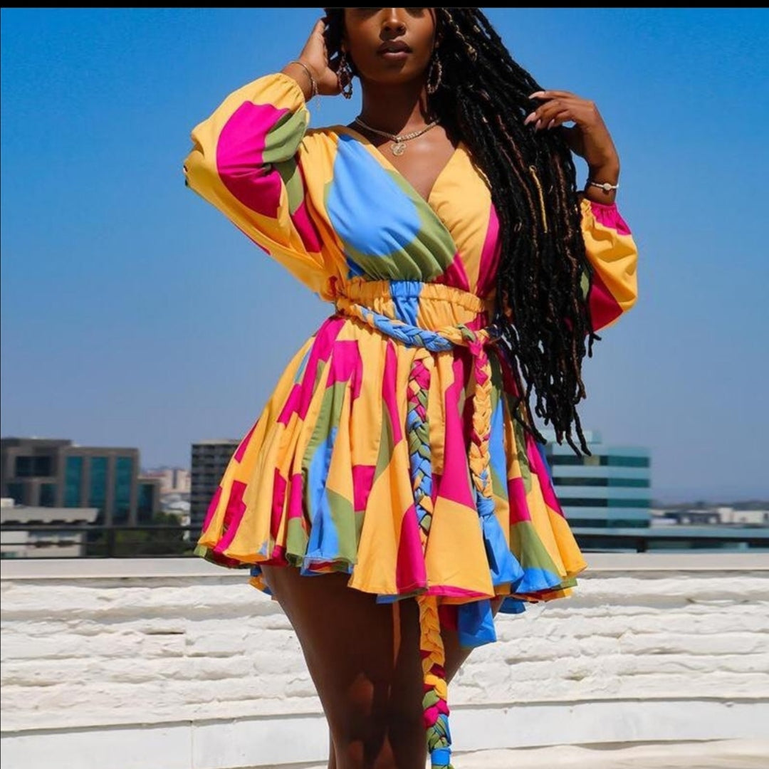 Colorful Mini Dress – YELLOW SUB TRADING
