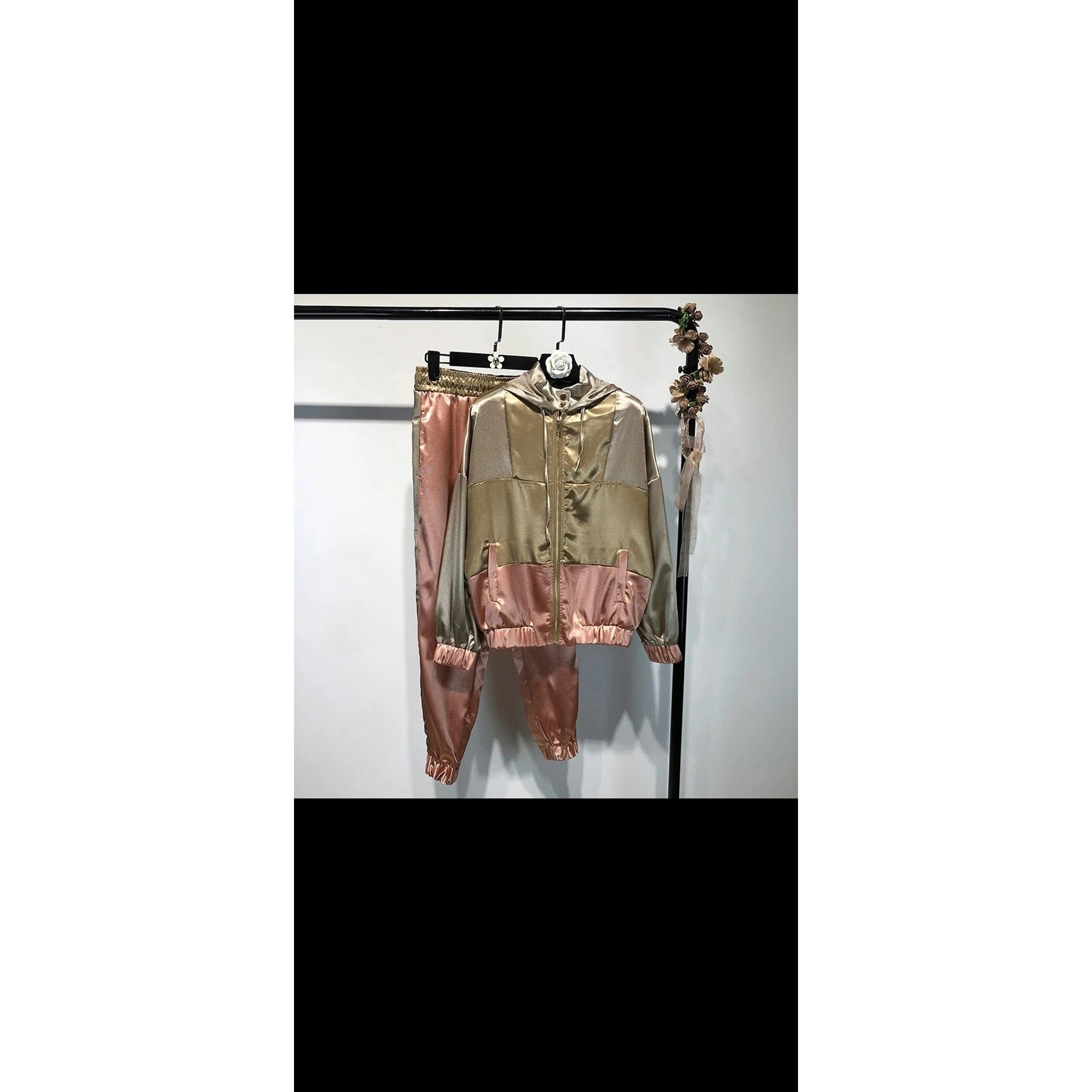 Tracksuit Jacket Zara Satin Jogging Jacket Zara Satin Blue