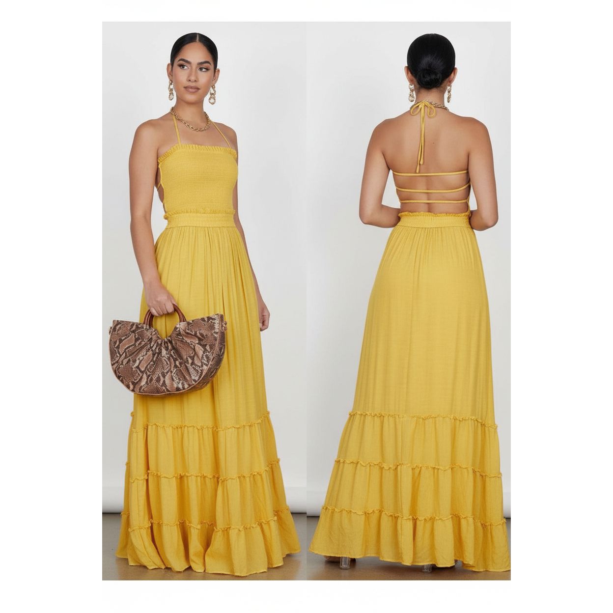 Backless Maxi Dress – YELLOW SUB TRADING