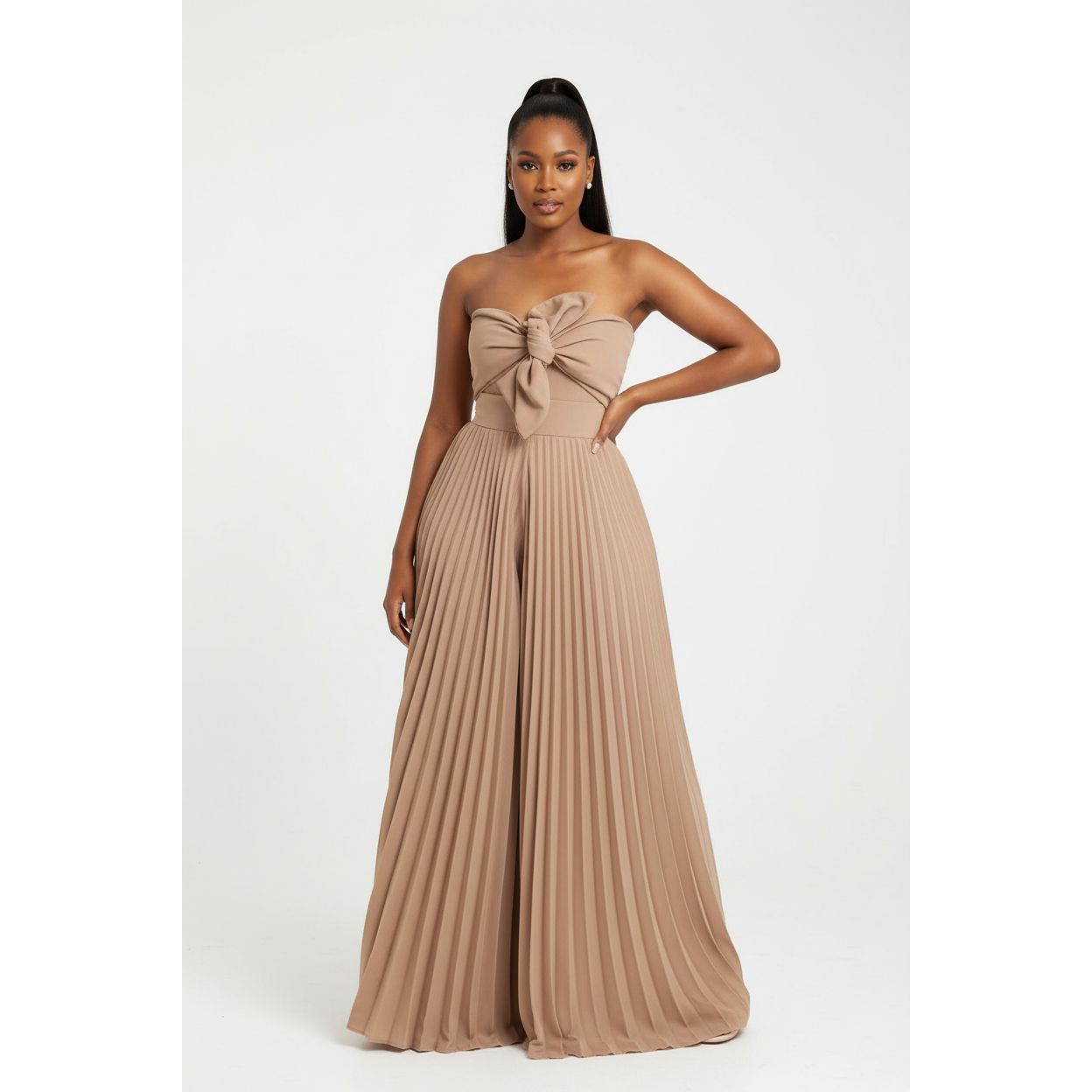 Satin pleated Palaza Pants 