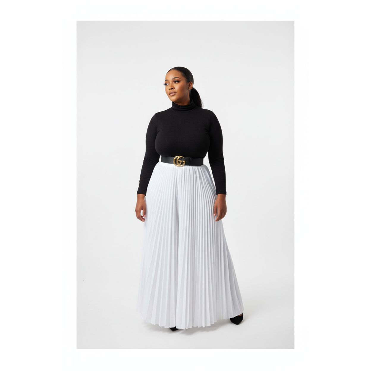 Satin pleated Palaza Pants