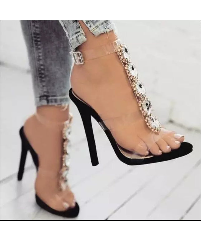 Open Toe Strappy High Heels Shoes