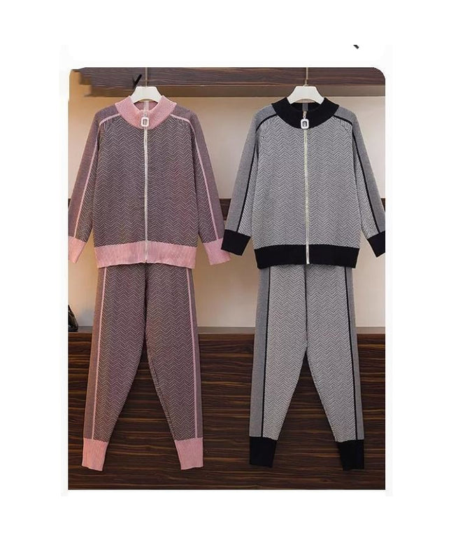 Two piece Knitted Tracksuit Set – YELLOW SUB TRADING