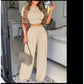 Palazzo Pant And Crop Top Set