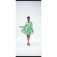 Bowknot Round  Neck Lantern Sleeve Mini Dress
