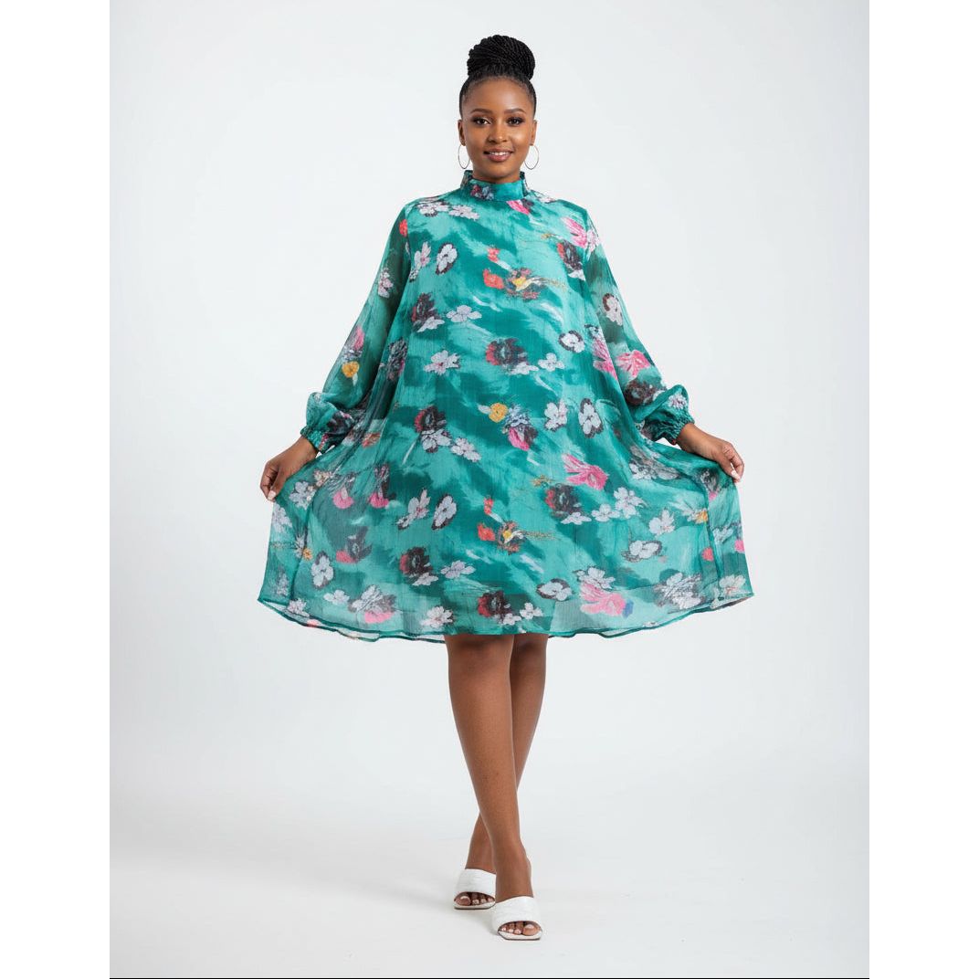 Floral Print Vintage Dress