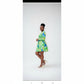 Bowknot Round  Neck Lantern Sleeve Mini Dress