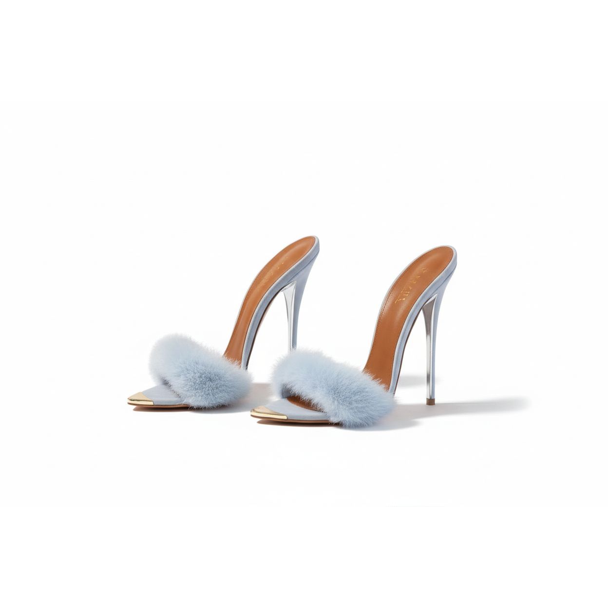 Soft Fur pointed High Heel