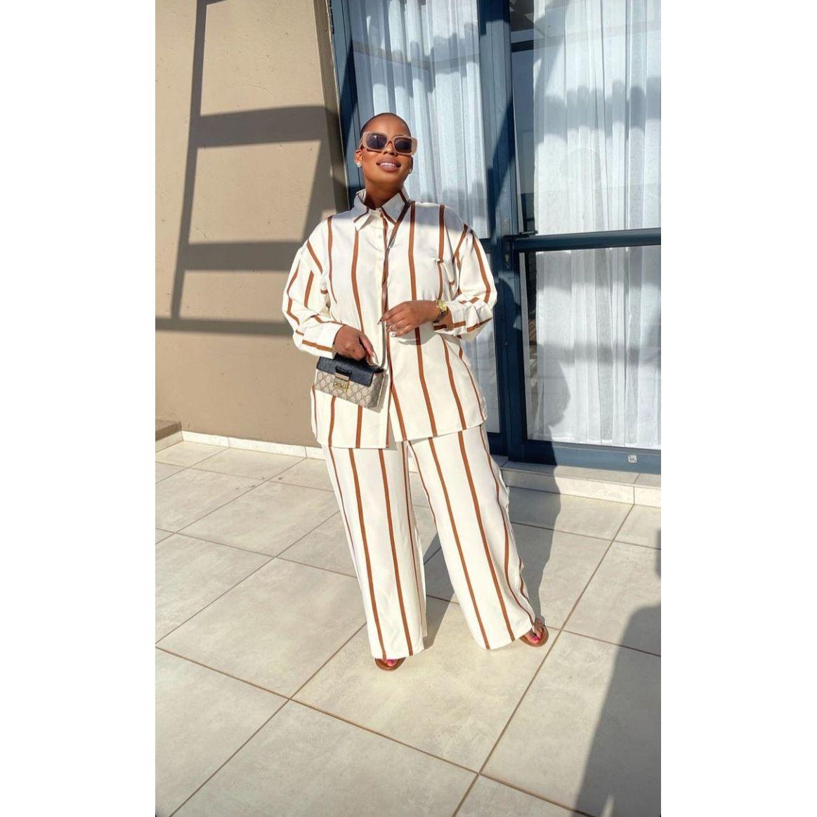 Striped Pants & Shirt Set