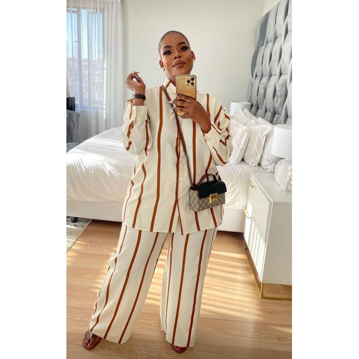 Striped Pants & Shirt Set