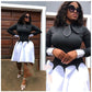 Long Sleeve Vintage Mini Dress