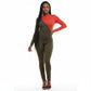 Color Stitched Bodycon Jumpsuit