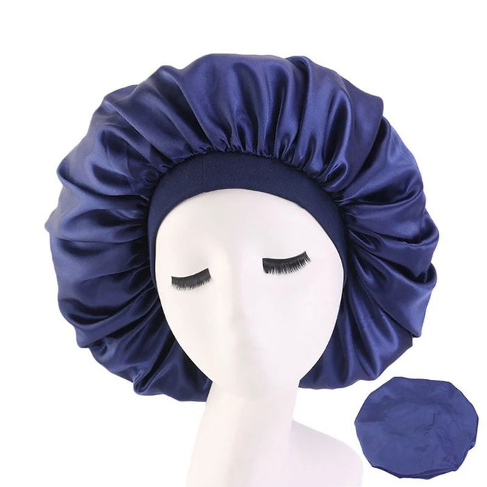 Satin Hair Bonnet Bed Hat Head Cover