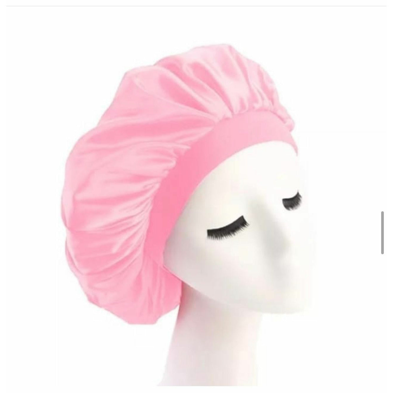 Satin Hair Bonnet Bed Hat Head Cover