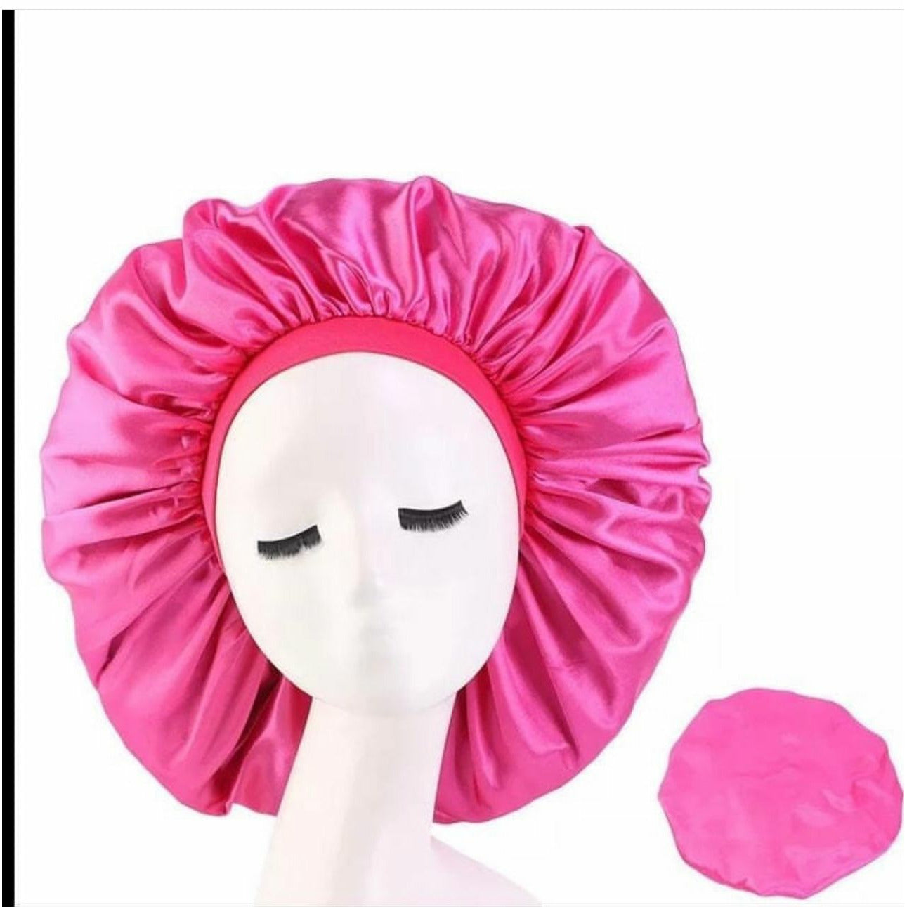 Satin Hair Bonnet Bed Hat Head Cover