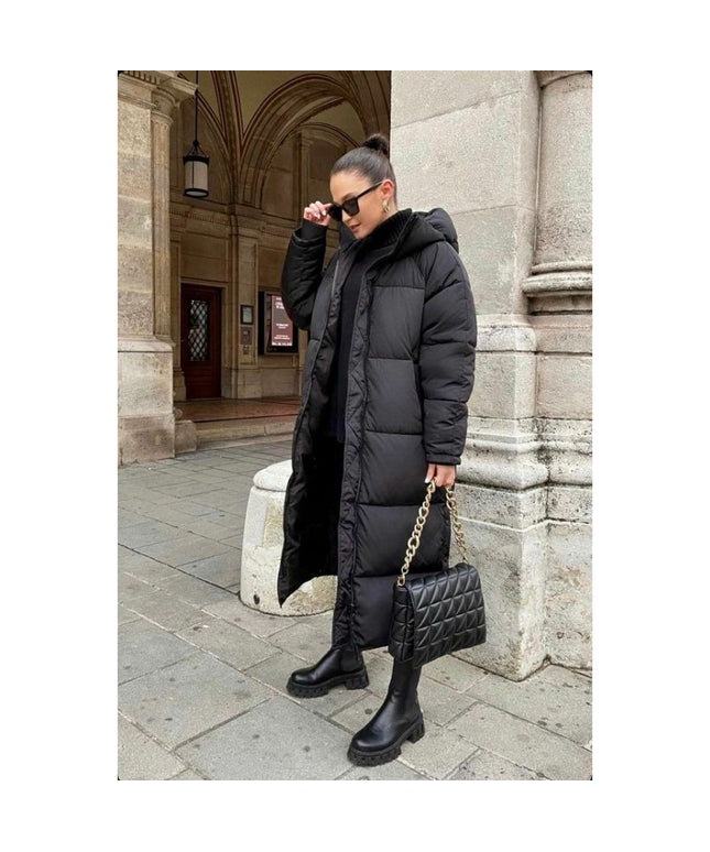 Hooded Long Puffer Jacket