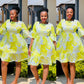 Floral Print Midi Vintage Dress