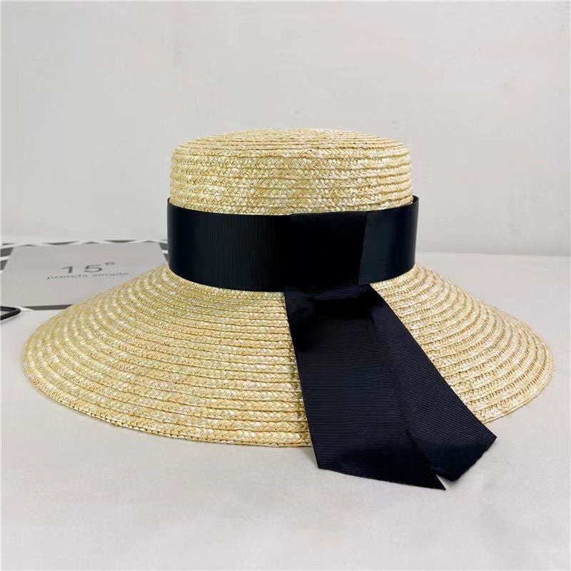 Natural Black Wide Brim Hat