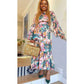 Maxi Long Sleeve Print Summer Dress