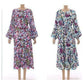Maxi Long Sleeve Print Summer Dress