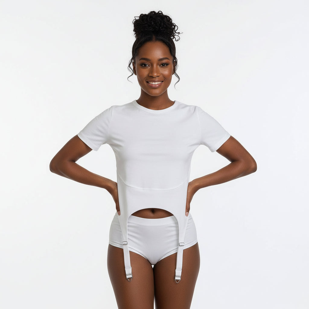 Round Neck Hem T-Shirt