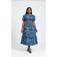 African Printed Short Sleeve Top & Skirt Set