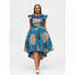 Ankara Short Ruffle Sleeve Print African Dress