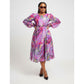 Big Round Neck Elegant Bubble Maxi Dress