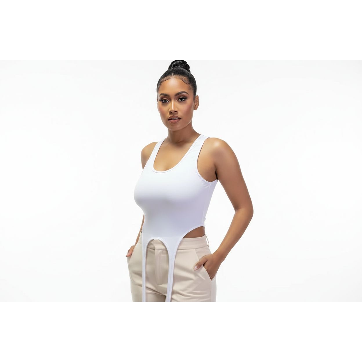 Sleeveless Slim Fit Crop Top