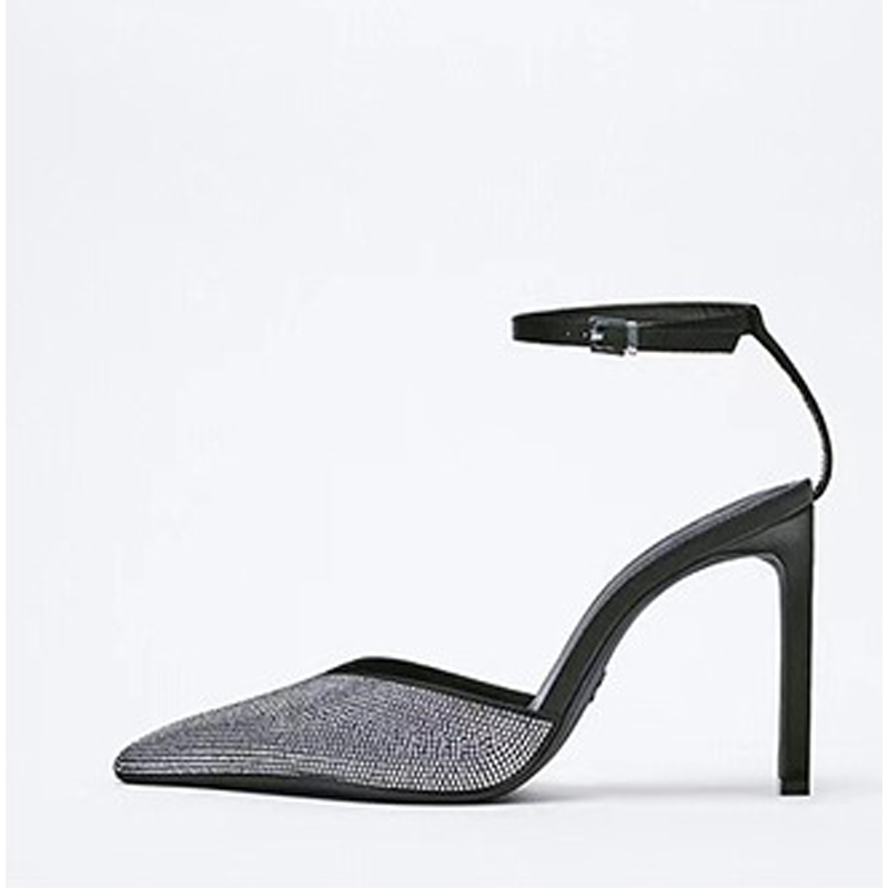 Rhinestone Back Strap Sandals