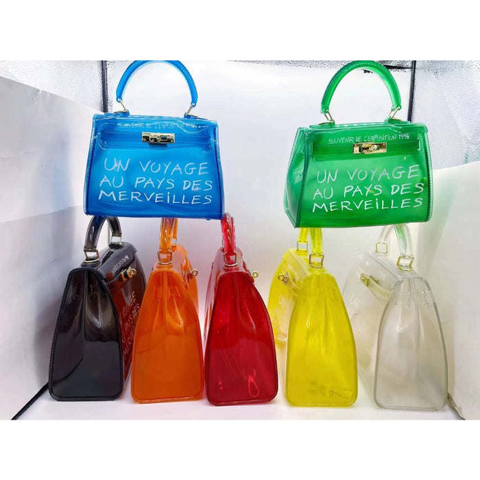 Transparent PVC One Shoulder Handbag